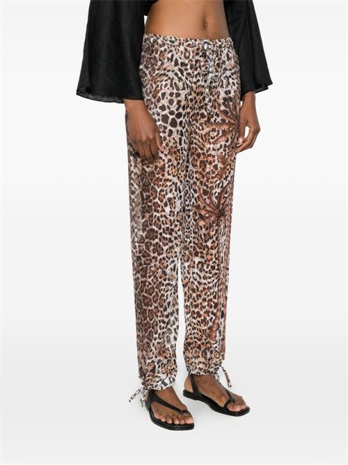 Pantalone donna Pin-Up Stars animalier marrone PIN-UP Stars | PG182PA009